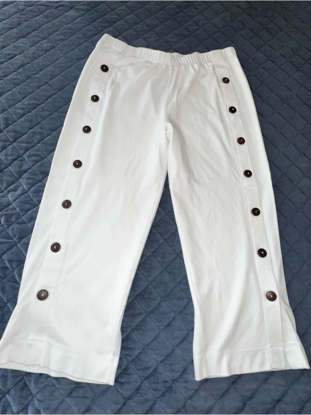 Appleseed's Soft White Pull-On Knit Pants